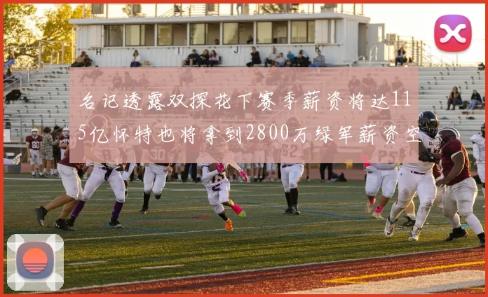 名记透露双探花下赛季薪资将达115亿怀特也将拿到2800万绿军薪资空间依旧紧张